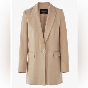 Massimo Dutti Blazer Single Breasted Cupro Blazer